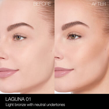 NARS_SP23_LagunaCollection_PDPCrop_OnModel_BeforeAfter_LagunaBronzingPowder_Laguna01, Nars Poudre bronzante