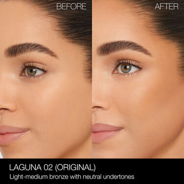 NARS_SP23_LagunaCollection_PDPCrop_OnModel_BeforeAfter_LagunaBronzingPowder_Laguna02, Nars Poudre bronzante