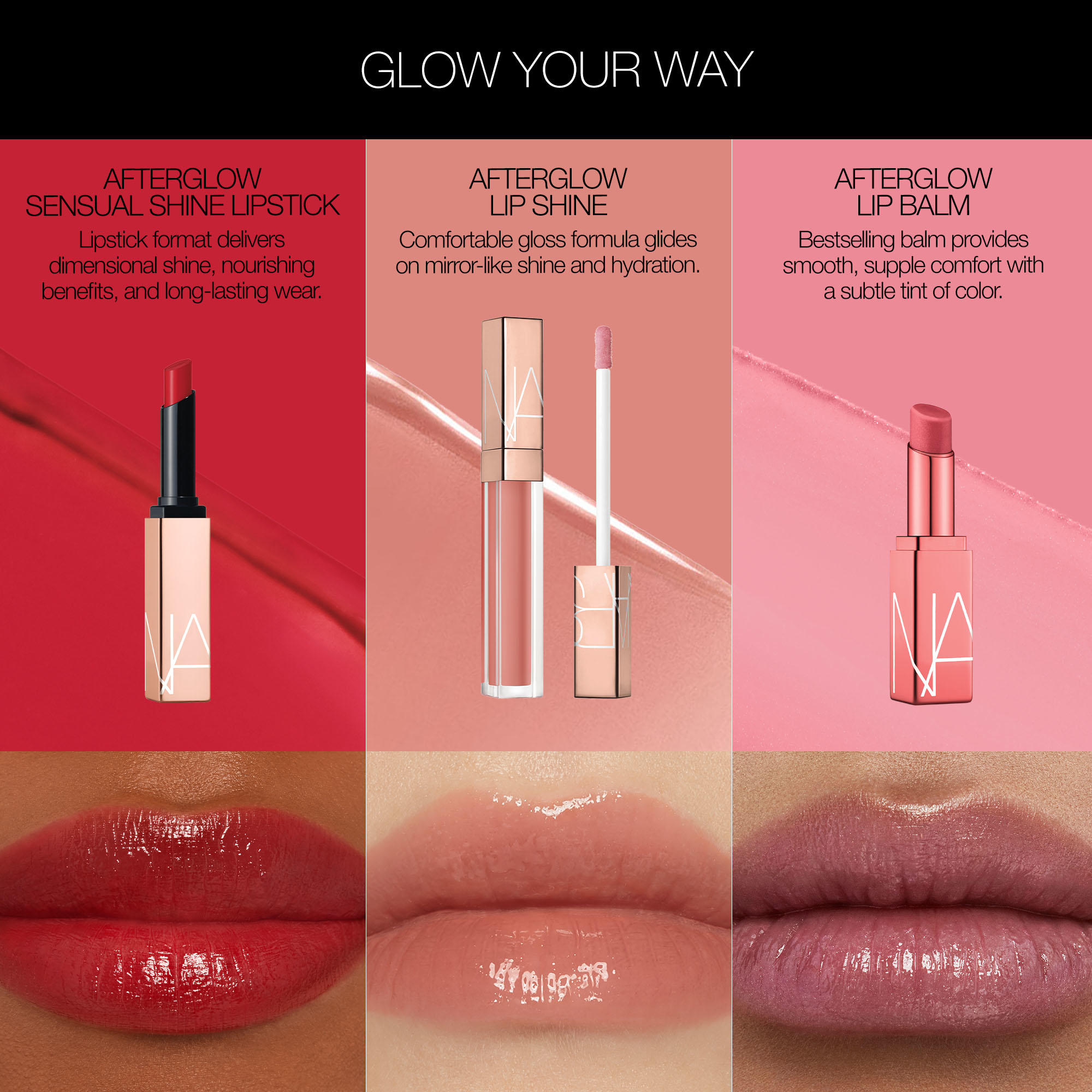 AFTERGLOW SENSUAL SHINE LIPSTICK, Nars Orgasm Collection